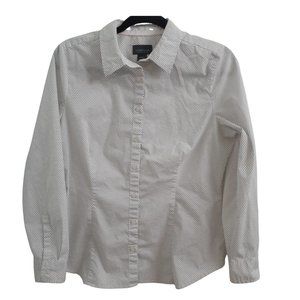 Covington Essentials Polka Dot Button Down Shirt Size Medium